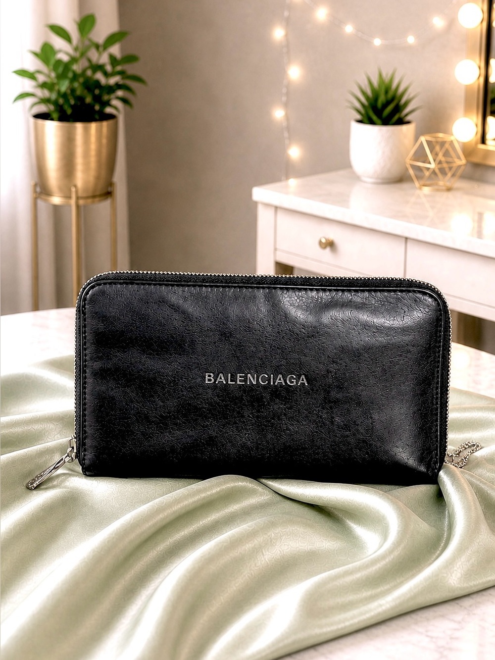 Balenciaga Long Zip-Around Wallet